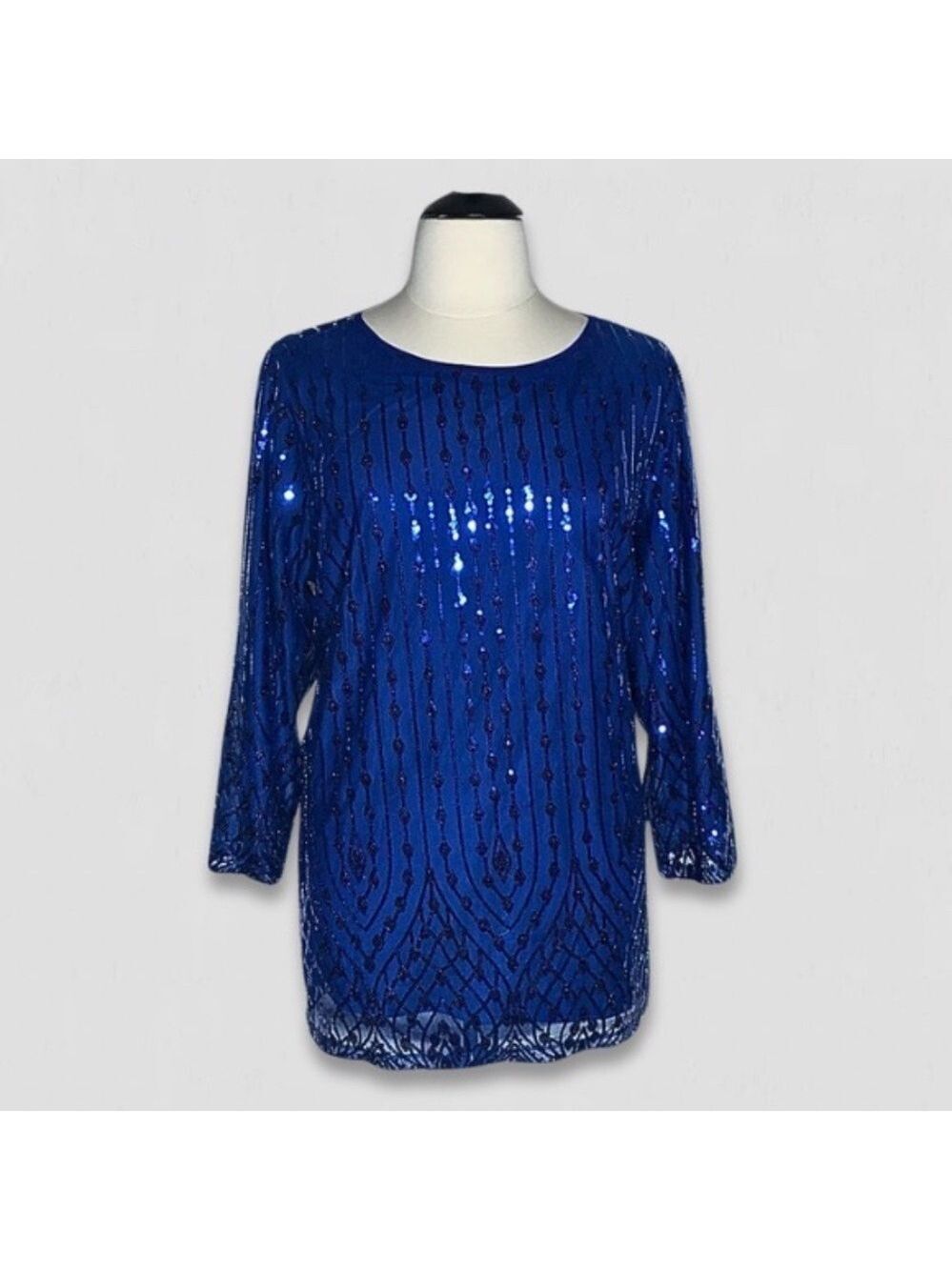 Bob Mackie Wearable Art tunic dress elegant glam cocktail luxury regal regency